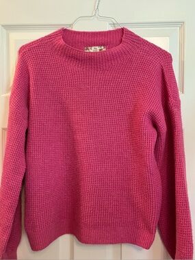 Pink Rose Sweater fits like M